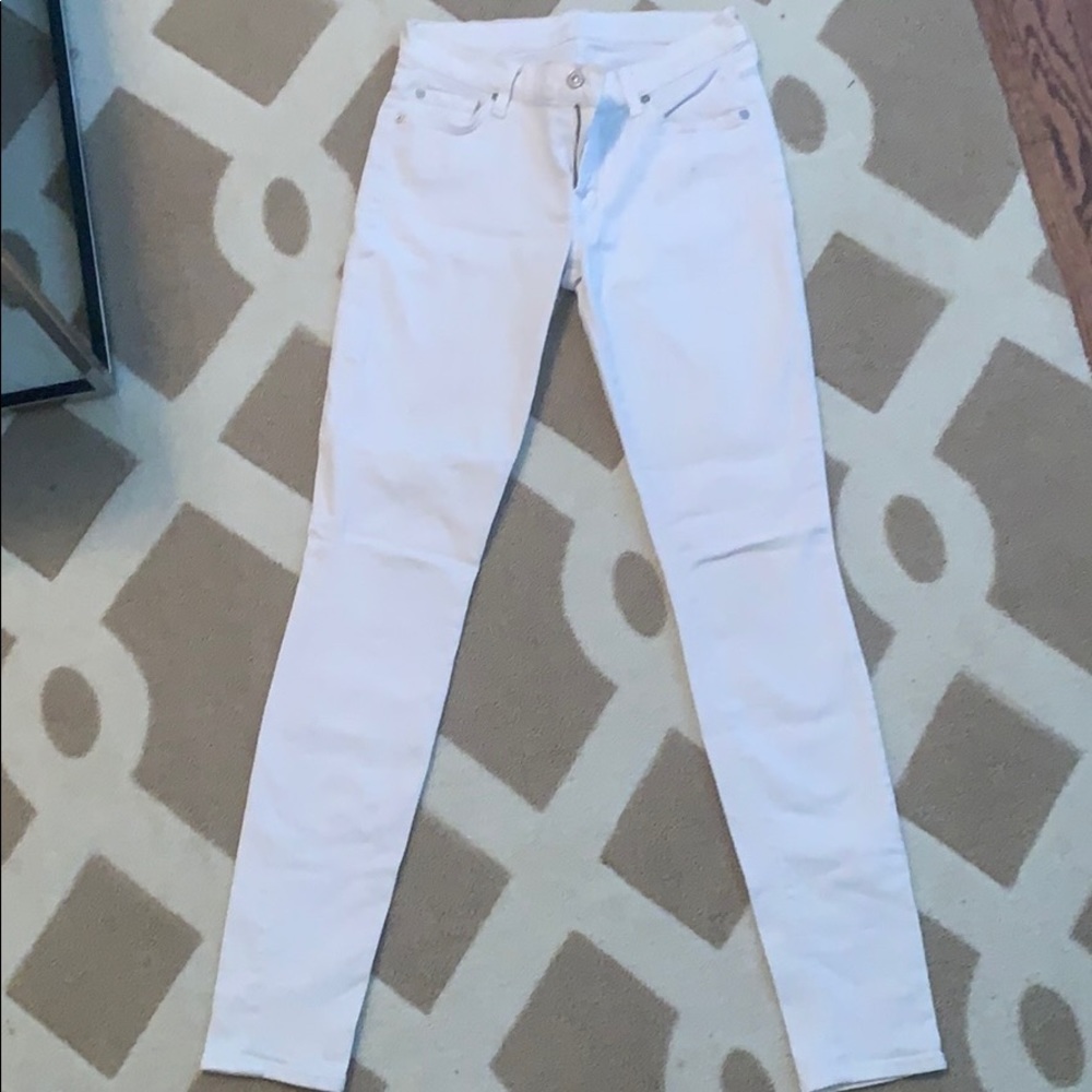 7 for All Mankind white jeans